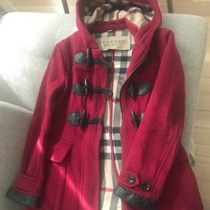 Burberry Toggle Dark Red jacket